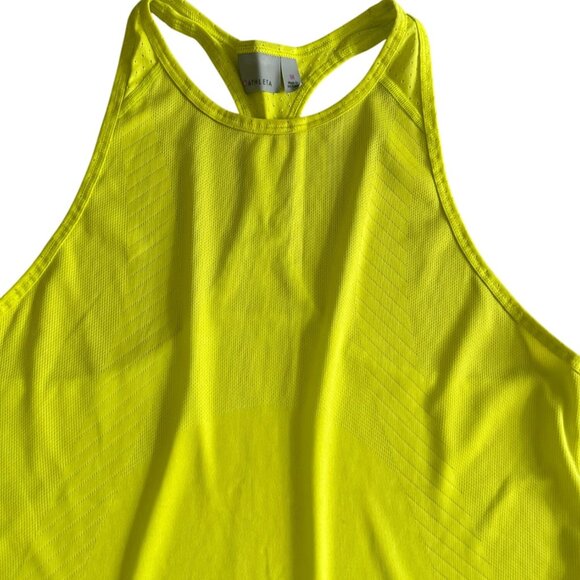 ATHLETA Bright Yellow Racerback Workout Tank Top Size Medium - Picture 2 of 5